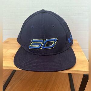 Under Armour Stephen Curry Navy Youth Baseball Cap Adjustable One Size Fits All